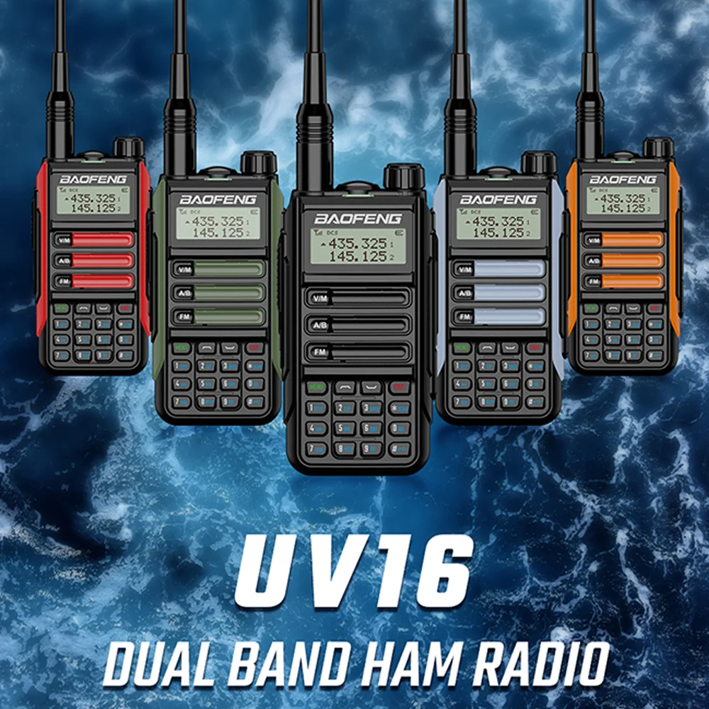 PACK BAOFENG VHF UV-16 PRO MAX 10W - 2 RADIOS VHF - LONGUE PORTÉE
