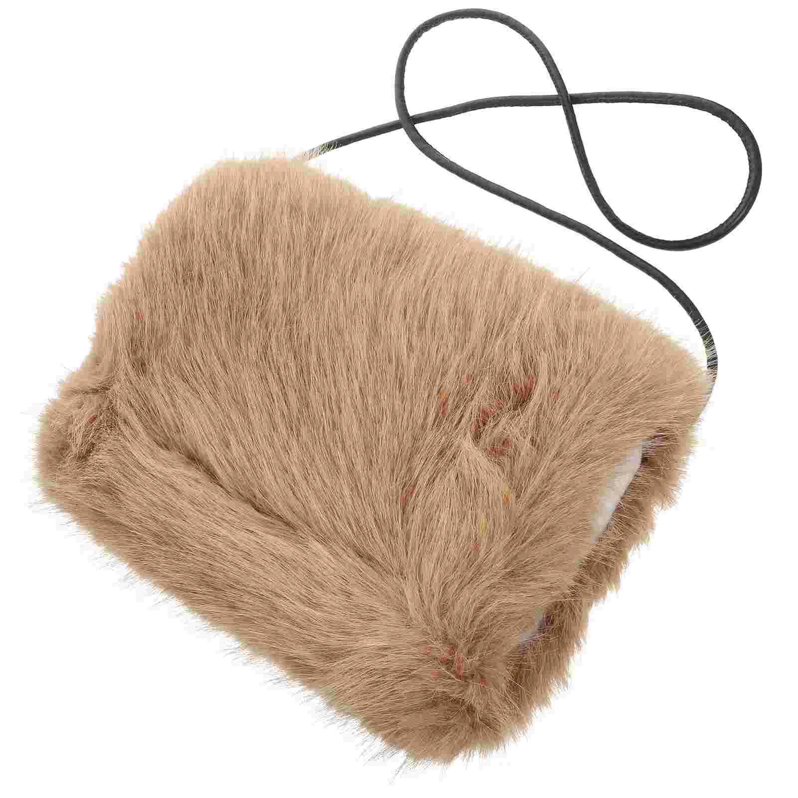 

Fashion Hand Warmer Miss Women's Gloves Muff Imitation Fox Fur Sleeve