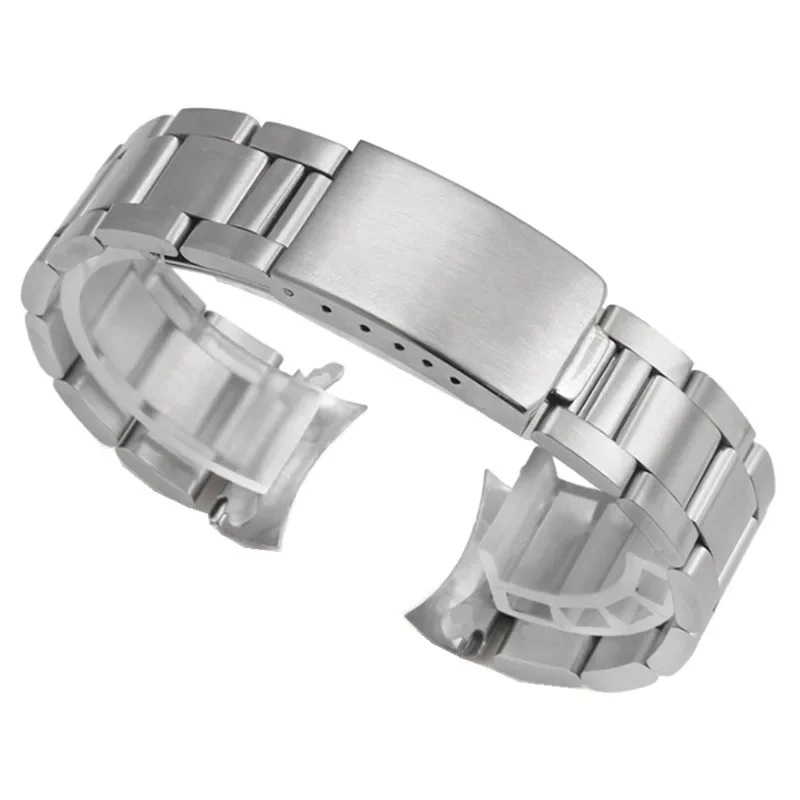 Per Rolex Air King Date Just 13 17 18 19 20 21Mm Orologi Accessori Cinturino In Acciaio 316L Cinturino Da Uomo Cinturino In Argento Fibbia Sicura