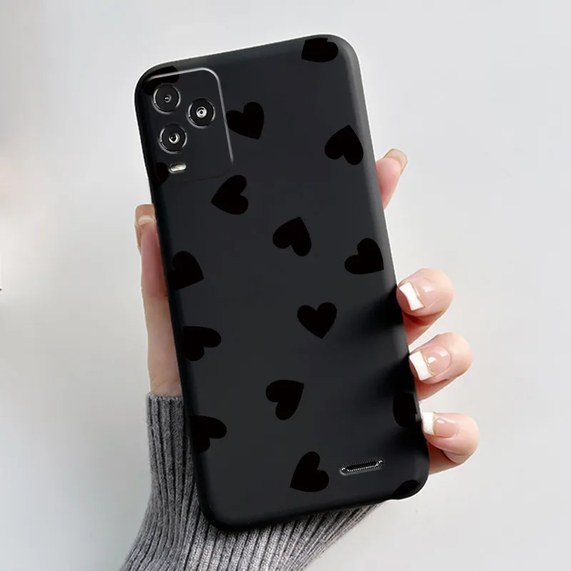 Aesthetic Dreamy Scenery Pattern Black Phone Case - Soft Shockproof Casing