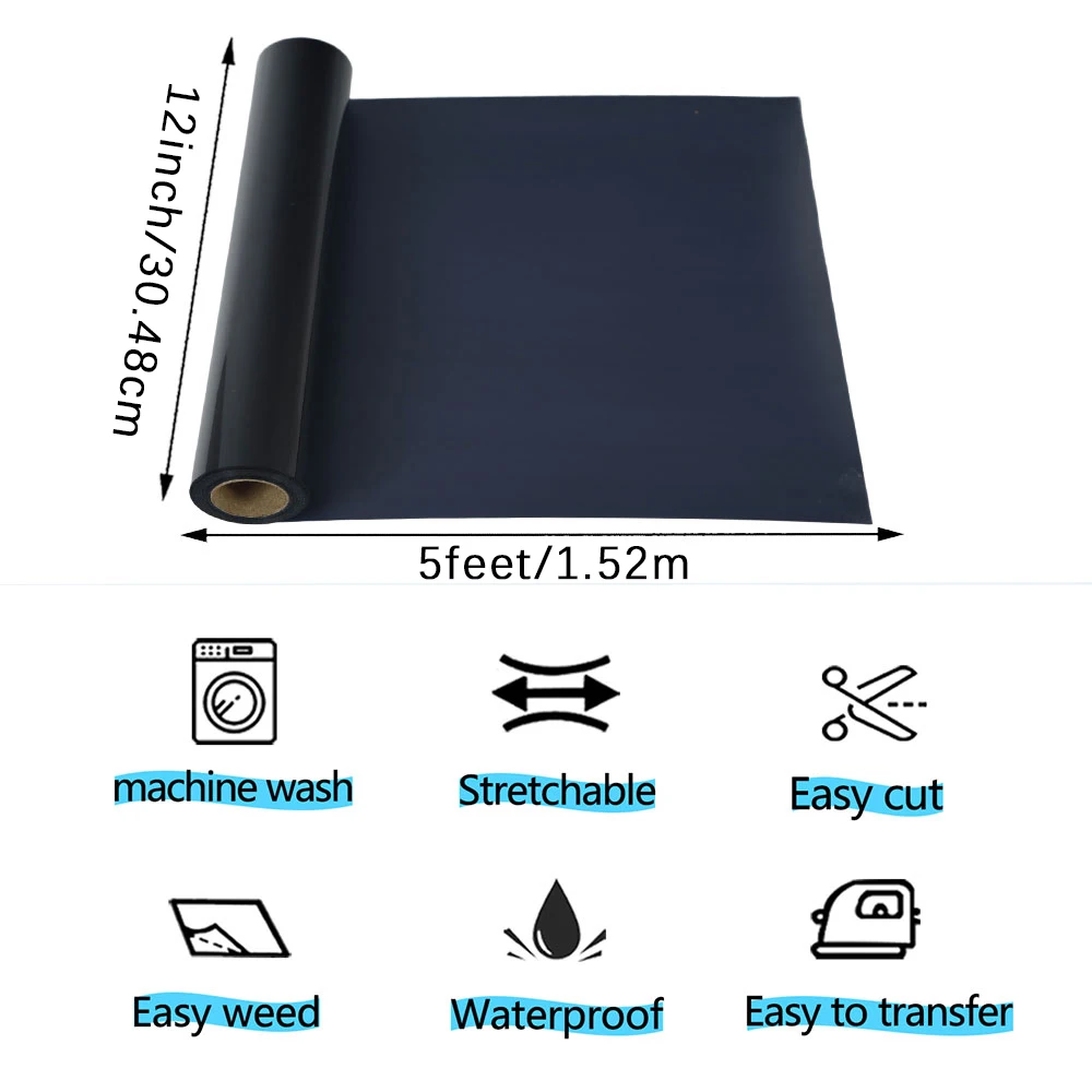 12 "x5feet, 3D Puff hot transfer sticker Hot press Decal Hot transfer print for DIY clothing T-shirt textile fabric