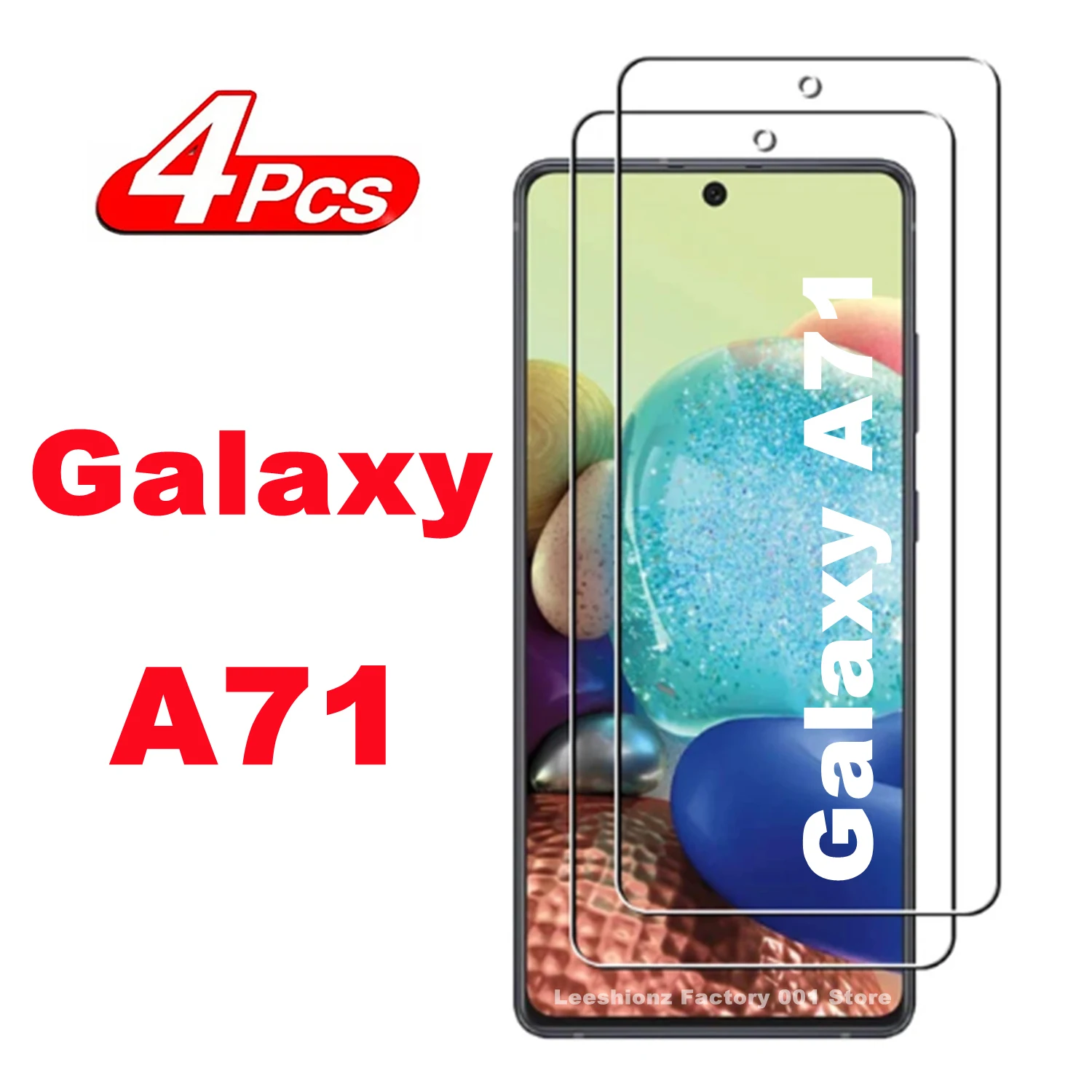 

2/4Pcs Screen Protector Glass For Samsung Galaxy A71 Tempered Glass Film