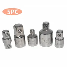 

5pcs Ratchet Wrench Socket Converter Head Sleeve Adapter Repair Tool 1/2 3/8 1/4 Socket Adapters Kit Handle Tools Accessories