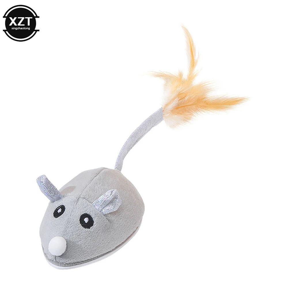 Pet Toy Smart USB Wireless Electronic Rat Plush RC Mouse Automatic Flocking Emulation Toys Rat for Cat Dog Joke Scary Trick