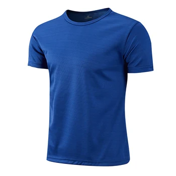 Maglietta bianca oversize da uomo a maniche corte Maglietta casual da uomo Soild Maglietta da basket da palestra ad asciugatura rapida Magliette da calcio Abbigliamento da uomo