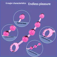 Analkugel-Plug mit Ringgriff, weiches Butt Plug-Analspielzeug für Anfänger, Prostata-Massage 3