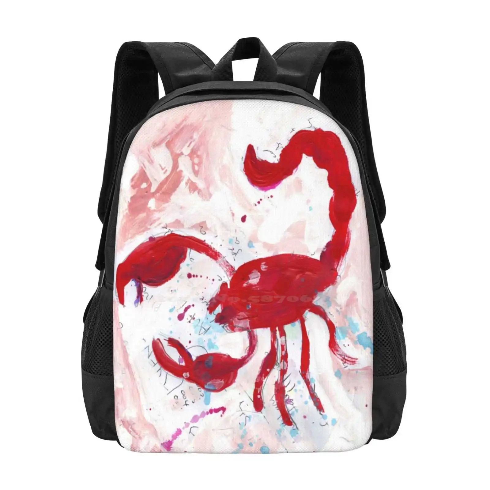 

Scorpion New Arrivals Unisex Bags Student Bag Backpack Acrylic Insectpainting John Douglas Moth Notepaper Scorpion Text