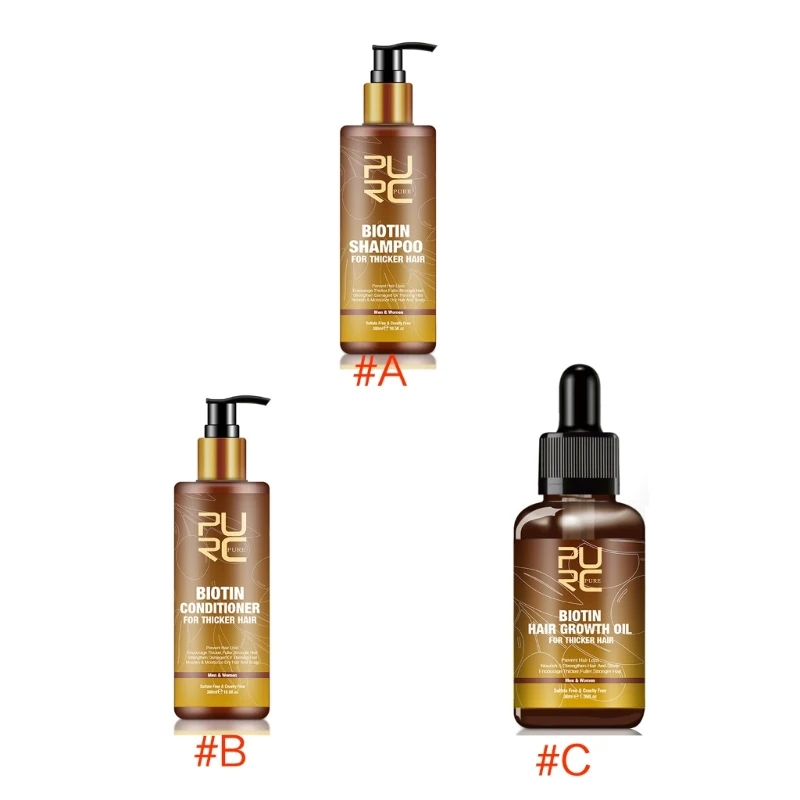 

Beauty Hair Growth Essential Oil Biotin Cold-Pressed Blocker and Hair Growth Shampoo Anti-Hair Loss Conditioner Dropship