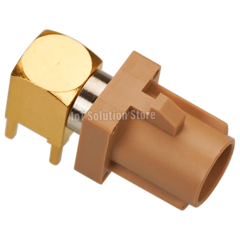 

Fakra-I прямоугольный Штекерный SMB бежевый разъем Fakra I SMD монтаж печатной платы