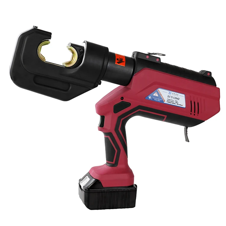 

ECT-12042 700bar Battery Cu50-400mm2 Hydraulic Cable Crimper Connector Copper Cordless Electric Crimping Tool