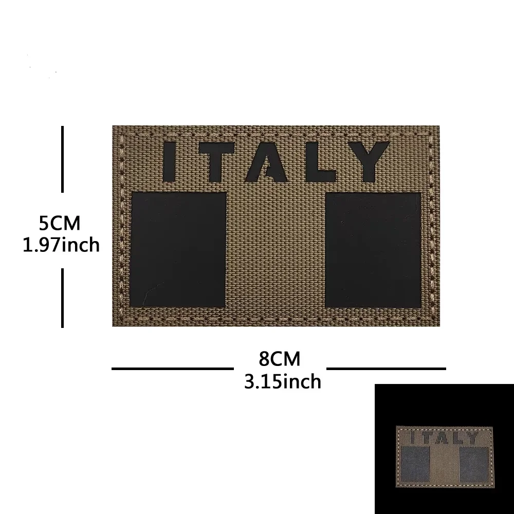 Italian Flag Patches - Sicily & Sardinia Emblems Embroidered Badges