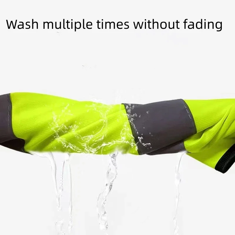 Reflective Safety Vest Printed Construction Site Mesh Breathable Traffic Oversized Protective