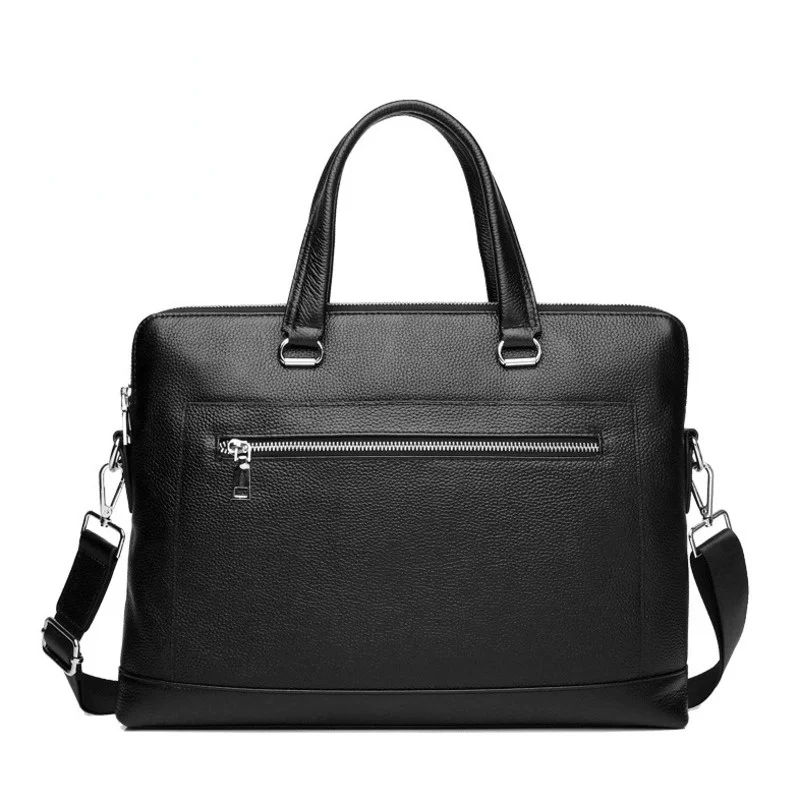 Men's Briefcase Genuine Leather Business Fashion Men Messenger Bags Handbag Single Shoulder Crossbody Laptop Bag Carteras Hombre pu leather bag briefcase office bags original casual laptop bags tote business handbag bag