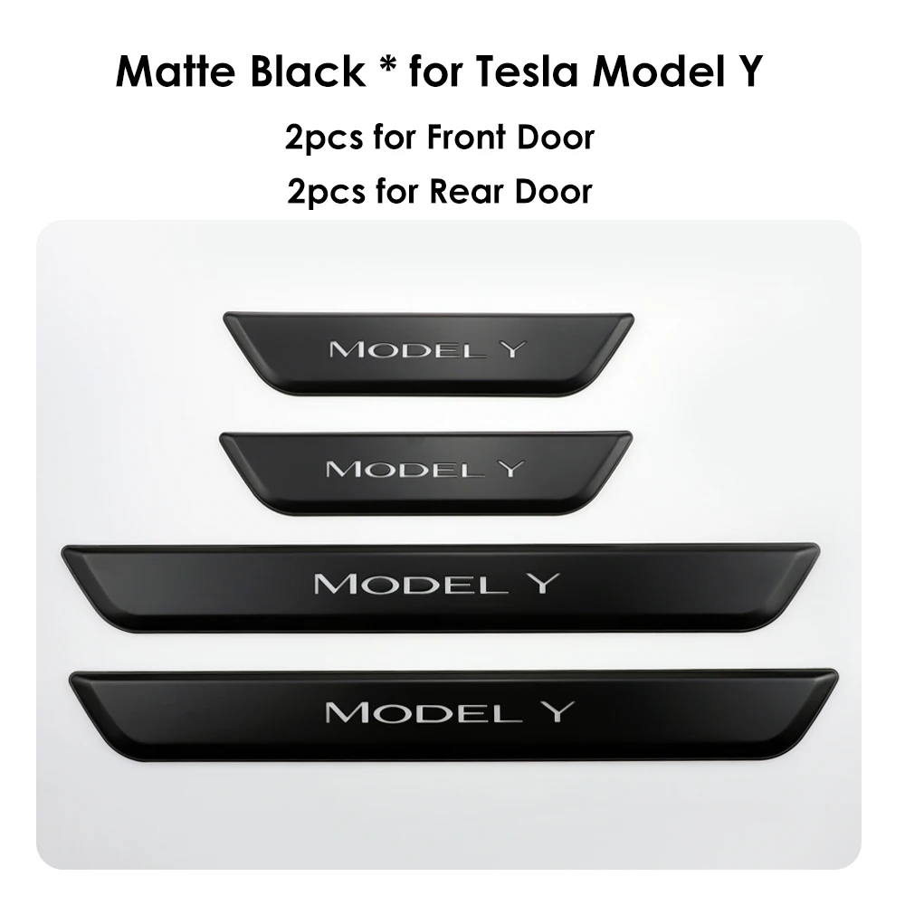 Neuestes kabelloses LED-beleuchtetes Pedal für Tesla New Y Juniper 3, Highland magnetische Erkennung, Einstiegsleistenschutz, Modell 3 Y – Detail 4