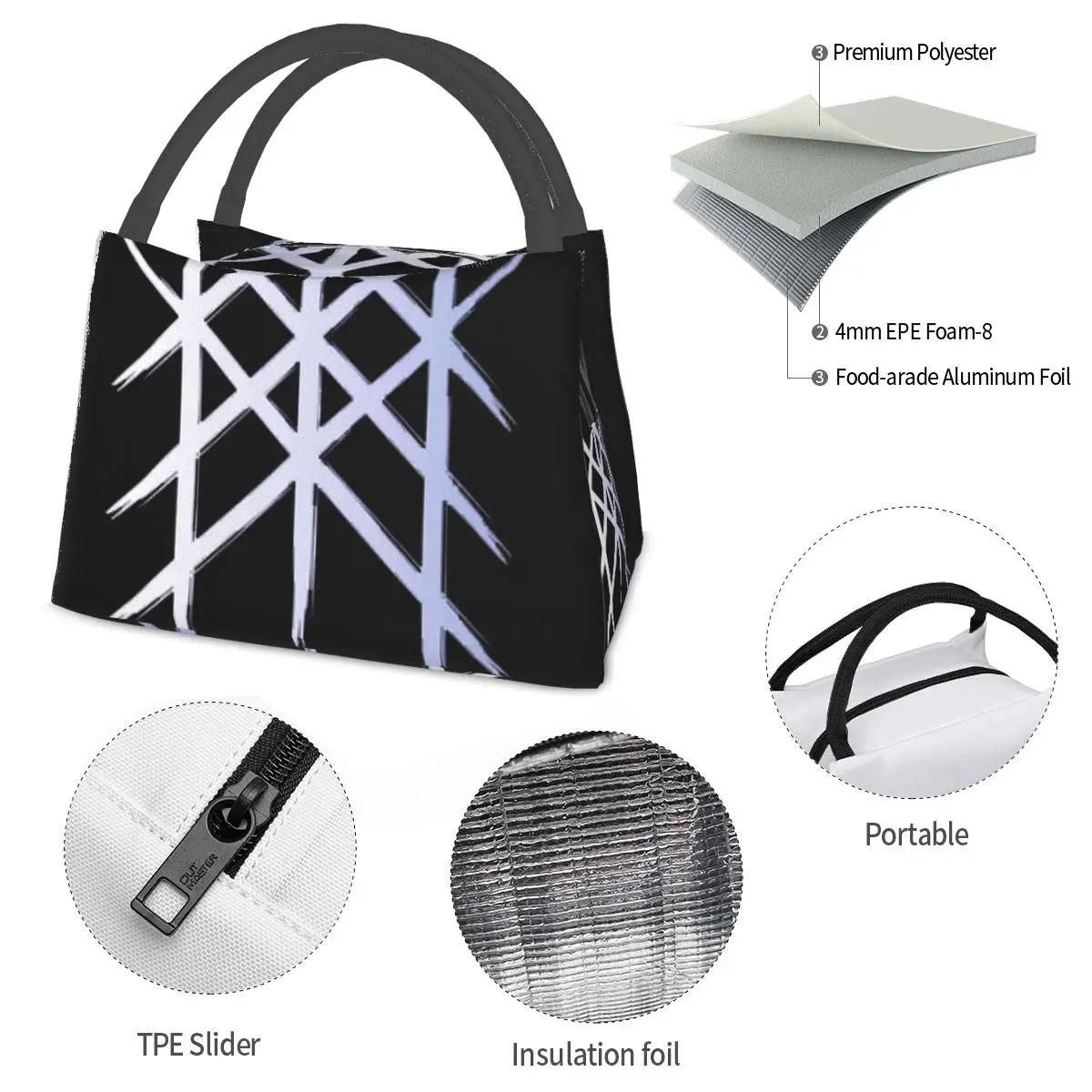 The Web Of Wyrd Portable insulation bag for Cooler Thermal Food Office Pinic Container