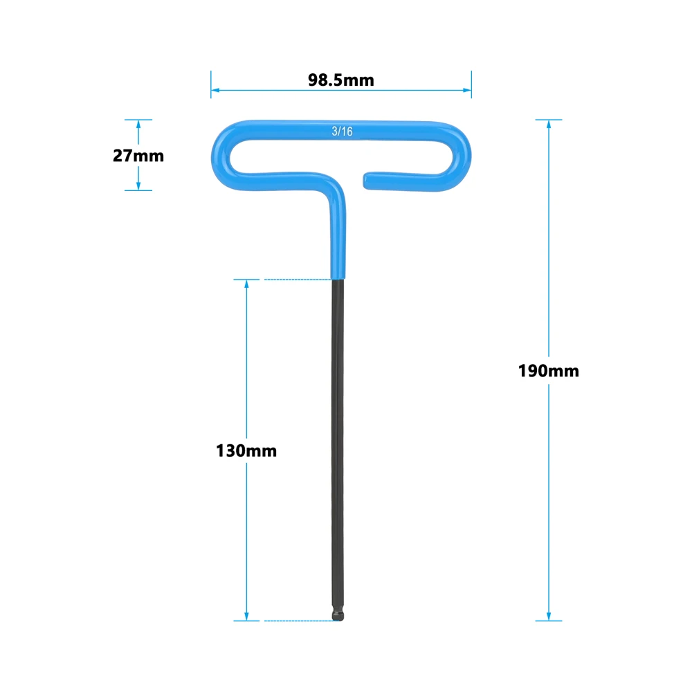 CAMVATE Camera T-Handle Hand Tools Ball-Point Hex Wrench Screw Tools (4mm&3/16") Ball-End Design For Easier Operation