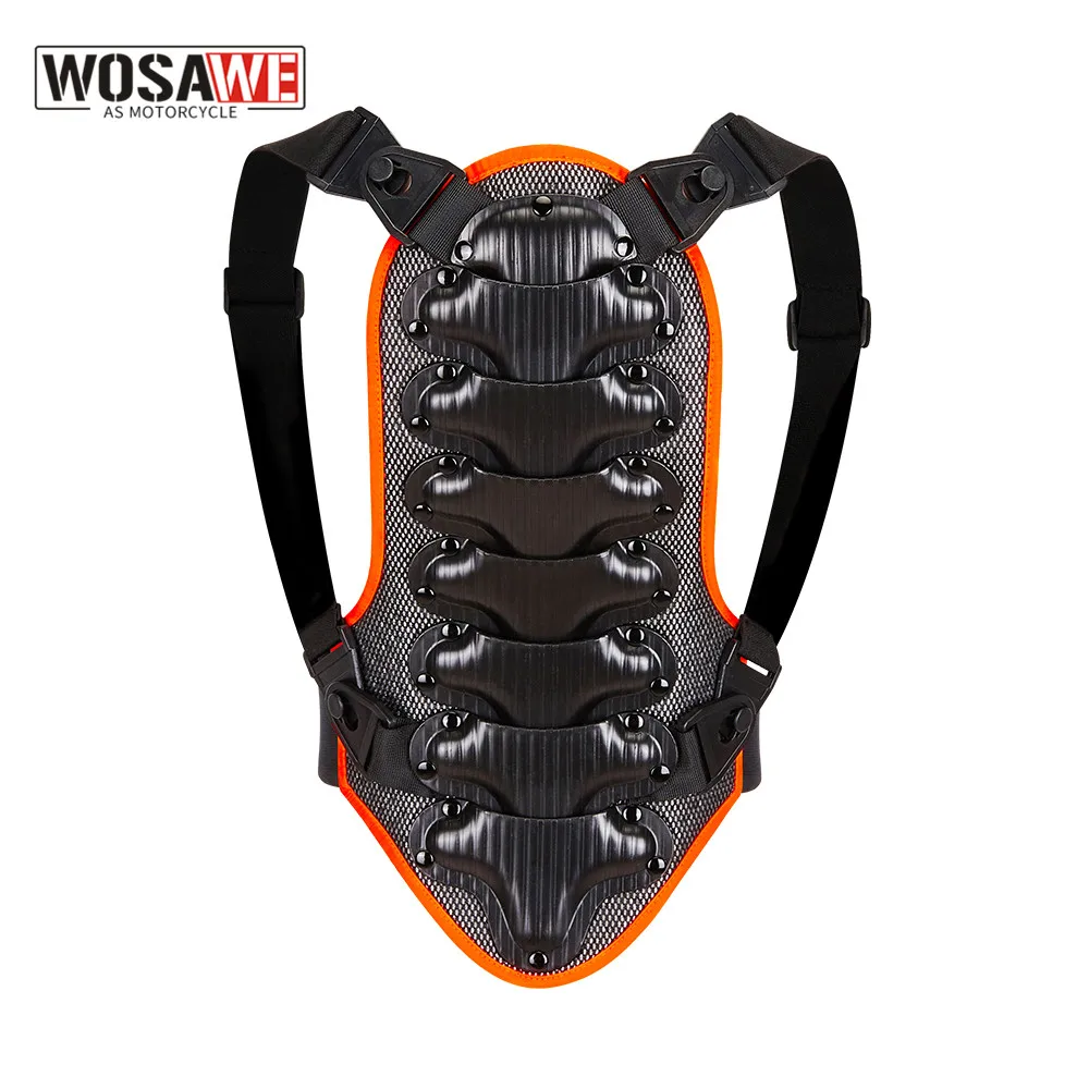 WOSAWE Boys Girls Back Support Body Armor Waist Protection Motorcycle Protector Shock Resistant Children Sport Armor S M L