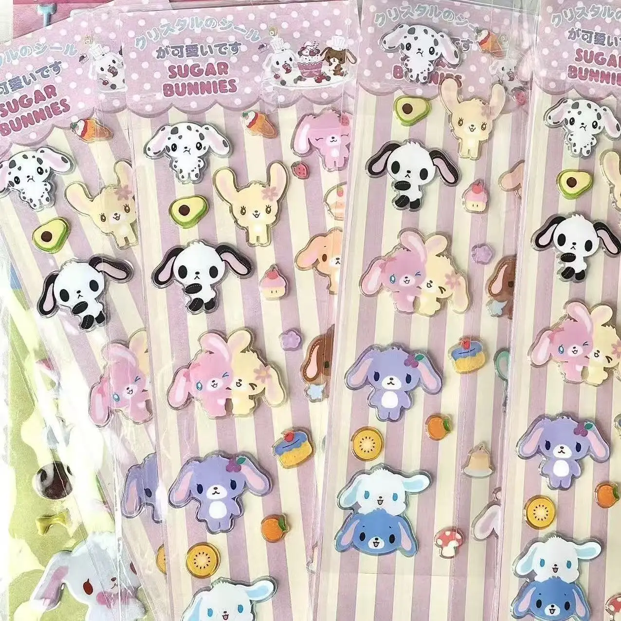 Neue Usahana Sugarbunnies 3D Bubble Sticker Spielzeug Mädchen-Tagebuch Dekorative Aufkleber DIY Handyhülle Kamera-Dekoration Spielzeug Geschenk – Detail 9