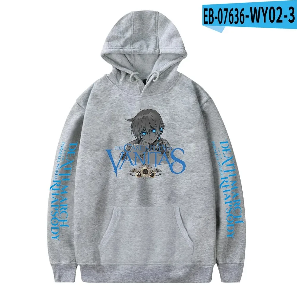 Anime case study vanitas oversized female/man hoodies sweaters Japanese streetwear hip hop pullover hooded male jacket 2024
