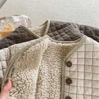 Veste en coton de style coréen pour filles, vêtements pour enfants, automne, hiver, nouveau 6