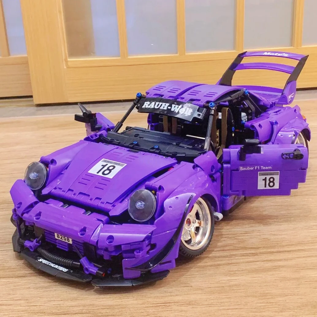 

IN STOCK RWB 993 Rotana Sport Racing Car 2088pcs Hig-tech Accessories MOC Technology Building Blocks Bricks 1:10 Model Toys