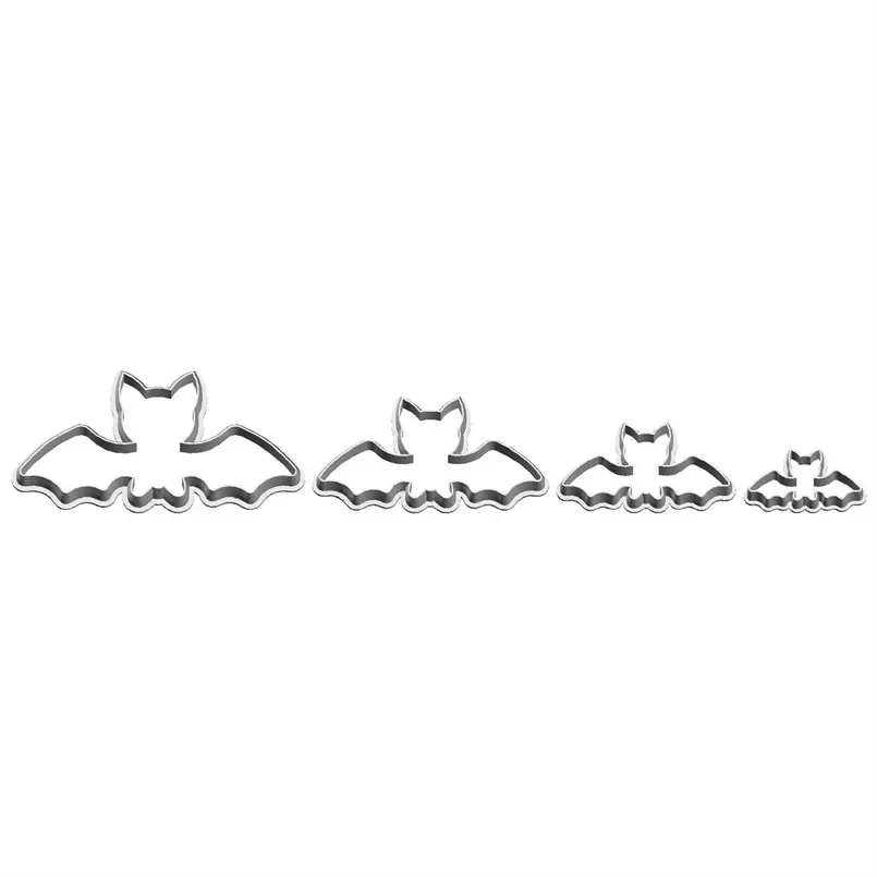 Cartoon Animal Little Bats Plastic Biscuit Mould Irregular Shape Cake Cookie Decorating Fondant Cutters Tools