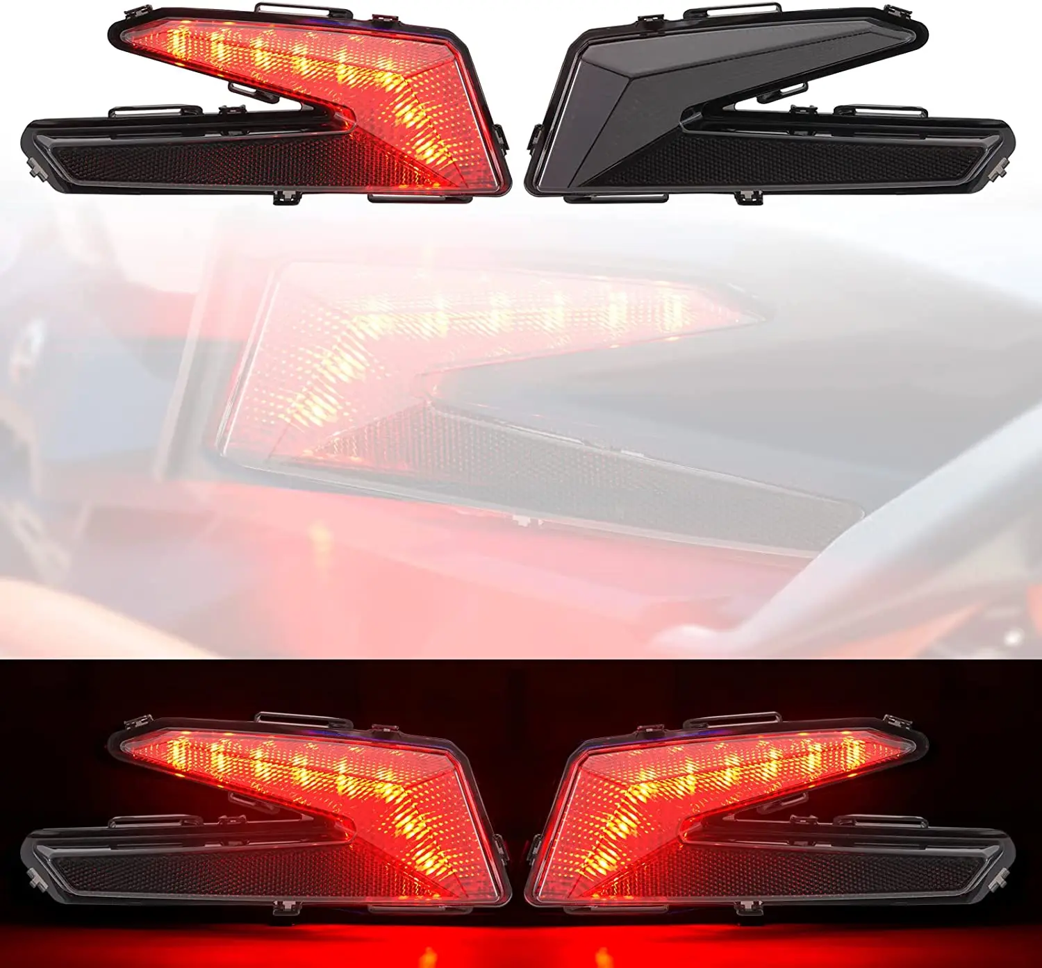 

ATV Motorcycle Rear Tail Light LED For Can Am Maverick X3 2017-2018 Front Signal Light Brake Light LED