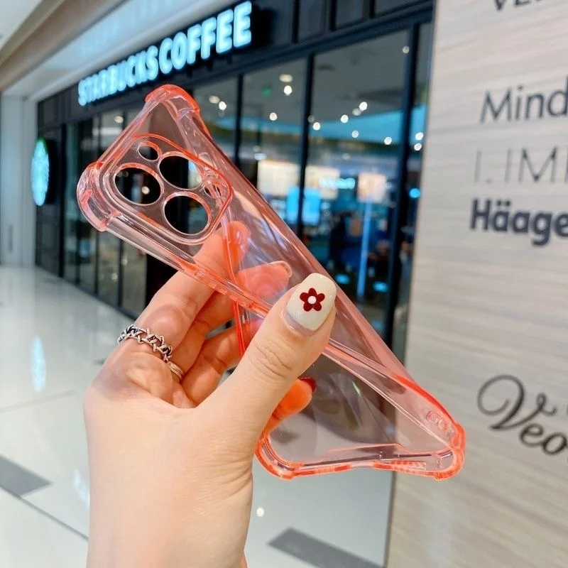 Candy Color Ultra-Thin Airbag Shockproof Transparent Case