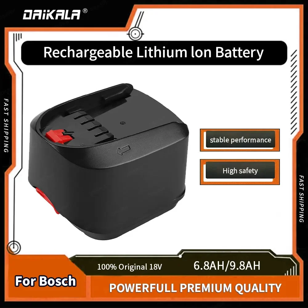 

18V 9800mAh Li-Ion Battery Brand New for Bosch 18V PBA PSB PSR PST Bosch Home, Garden Tools (Only for TypC) AL1830CV AL1810CV