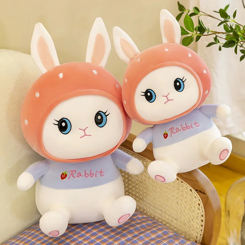

Лидер продаж, милый плюшевый кролик Kawaii, мягкая Набивная игрушка-животное, кролик, кукла, детские успокаивающие игрушки, подарок на день рождения, рождественский подарок для девочки