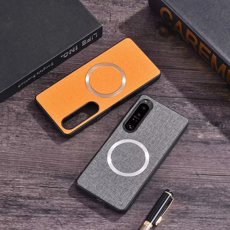 Magnetic Charging Silicone Protective Fabric Case