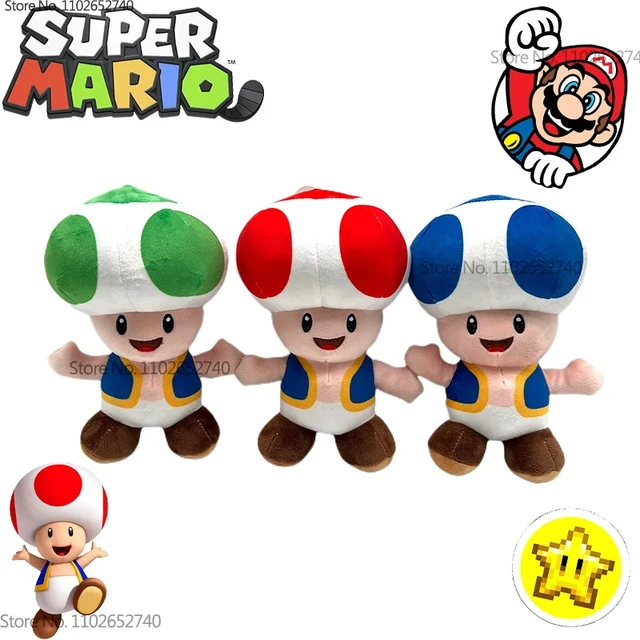 Nuovo Super Mario Bros peluche peluche Mario Luigi Toad Yoshi Cartoon Cute  Doll decorazione giochi giocattoli regali di compleanno per bambini -  AliExpress