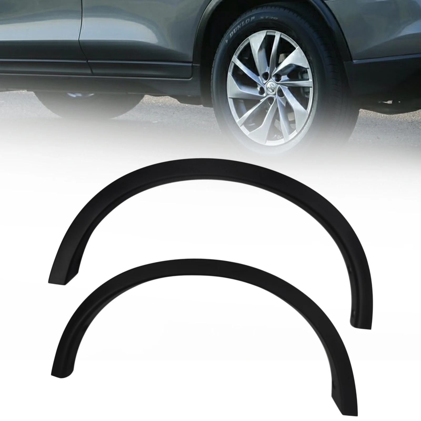 

2* Fender Trims For 2014-2020 Nissan Rogue Rear Left & Right Fender Flare Trim Wheel Arch Molding Car Body Moldings & Trims