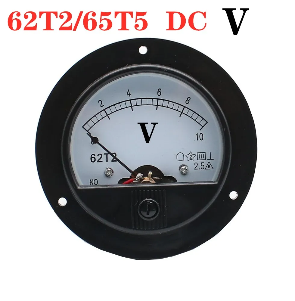 

DC 62T2/65C5 3V 5V 10V 15V 20V 30V 50V 100V 150V 200V 300V 500V 1Class2.5 Analog Voltmeter Voltage Meter Measuring Gauge