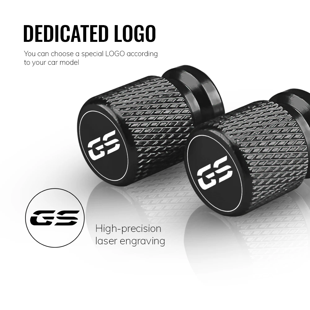 Deluxe Motorcycle Valve Cap Set - Premium Tire Accessories
