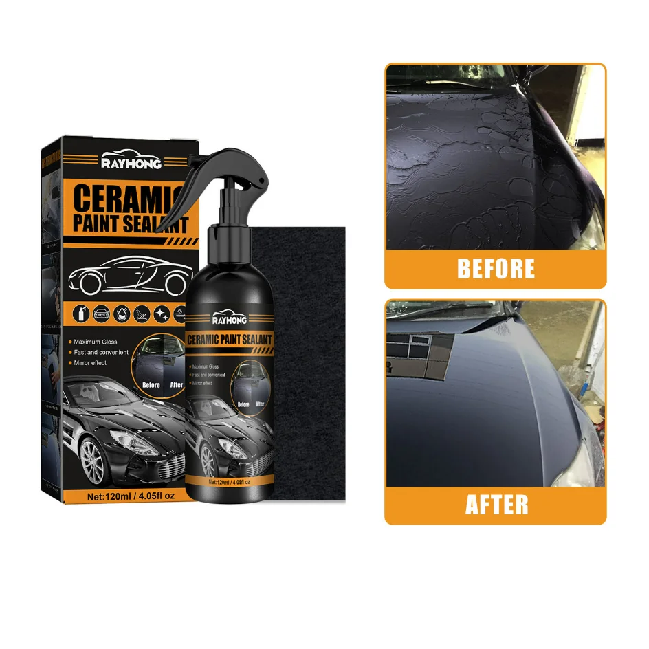 Automotive ceramic paint sealant set, car care cleaning and decontamination dust brightening
