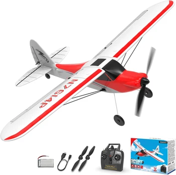 Volantexrc RC Plane Trainer Sport Cub 4CH Remote Control Airplane 500mm Wingspan One-Key Aerobatic RTF RC Glider for Beginners 1