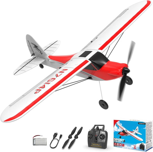 Volantexrc RC Plane Trainer Sport Cub 4CH Remote Control Airplane 500mm Wingspan One-Key Aerobatic RTF RC Glider for Beginners 1