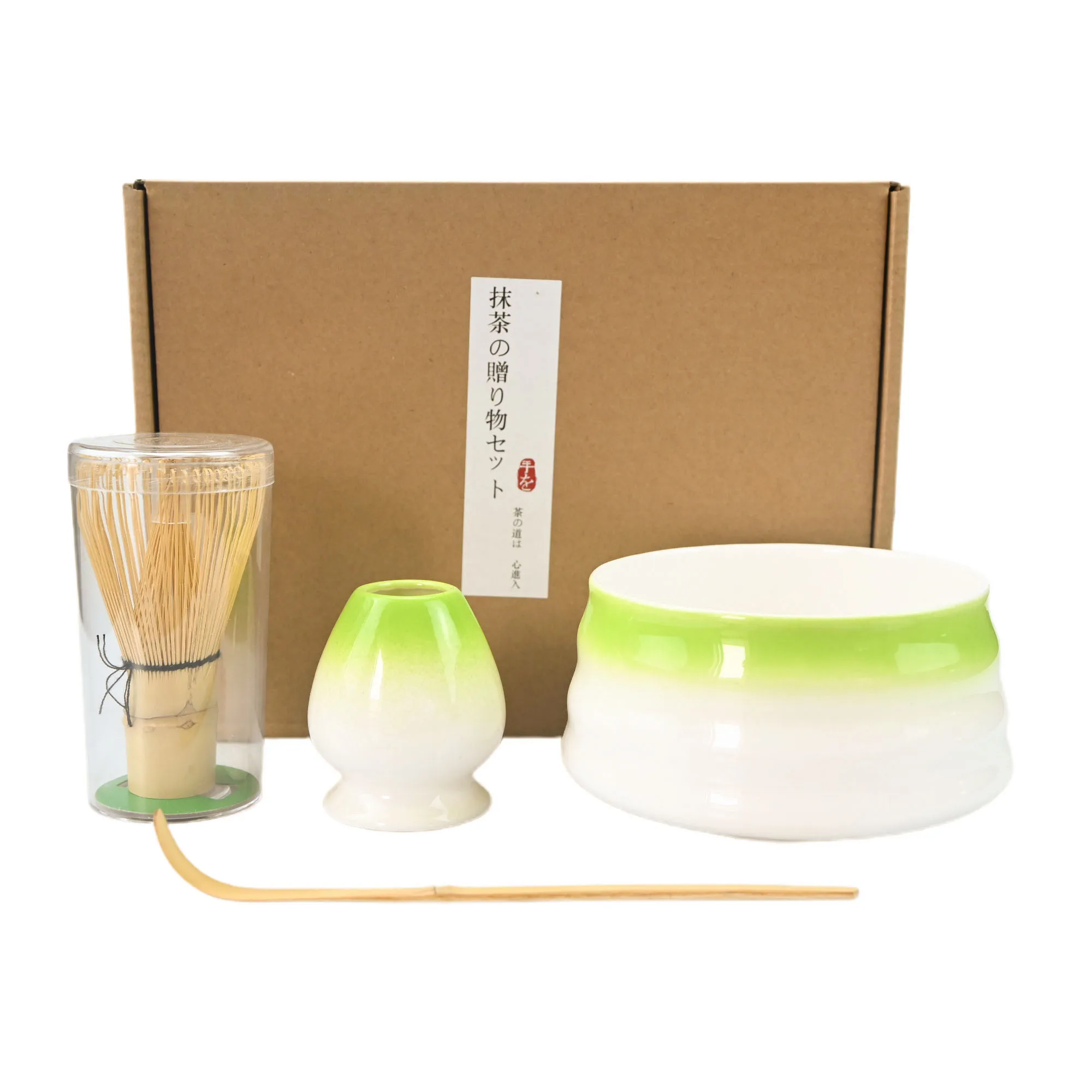 طقم ماتشا فاخر ٤ قطع، أدوات شاي يابانية