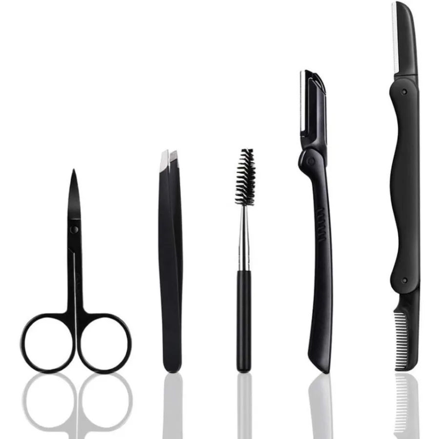 Eyebrow trimmer set eyebrow razor set eyebrow razor eyebrow trimmer 5 in 1 professional grooming set for women and men