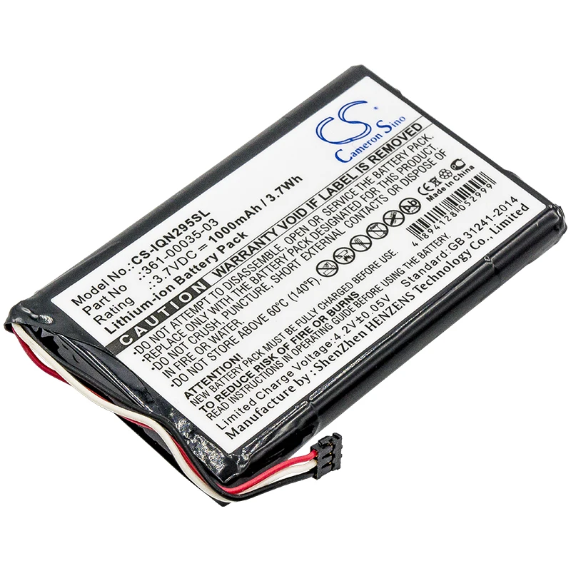 Gps, Navigator 1000Mah /3.70Wh Batteria Per Garmin 010-01316-00 Nuvi 2557 Nuvi 2557Lmt Nuvi 2557 Lmt Varia Rtl501 Nuvi 2597Lmt