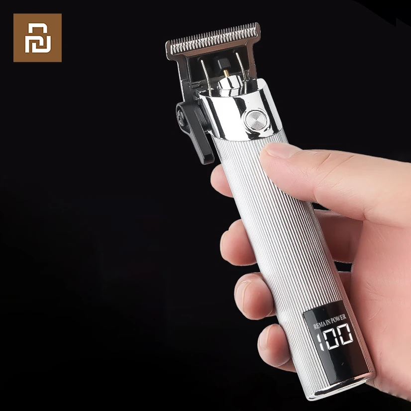 Xiaomi Youpin Komingdon Hair Trimmer Barber LCD Display Hair Clipper Machine USB Rechargeable Hair Cutting Beard Trimmer for Men