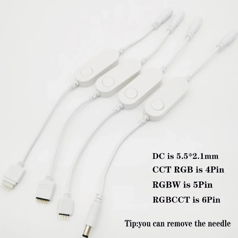 Mini Tuya Wifi Led Dimmer DC12 DC24V 5050 COB CCT/RGB/RGBW/RGBCCT Led Light Strip Single Color Controller Voice for Alexa Google