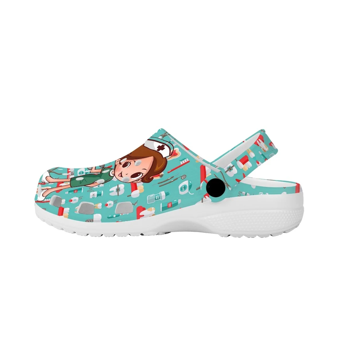 Breathable Nursing Shoes Summer Medical Design Printed Non-slip Indoor Shower Slippers Comfortable Outdoor Beach Couple Slides