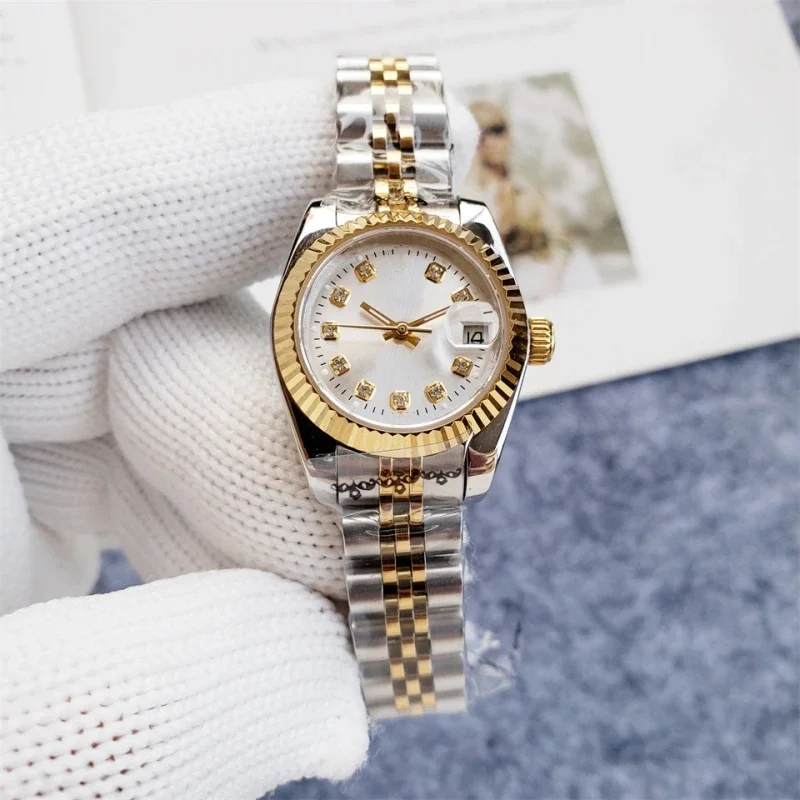 

Women's Stainless Steel 904L Automatic Mechanical 26mm AAA High Quality Watch