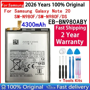 Batteria di ultima generazione da 4300 mAh EB-BN980ABY per Samsung Galaxy NOTE 20/SM-N980F/SM-N980F/DS, batteria di ricambio + strumento gratuito
