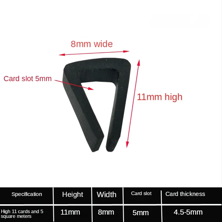 Black Rubber Edge Strip U Section - Anti-Oil Seal & Edge Protector, Various Lengths Available