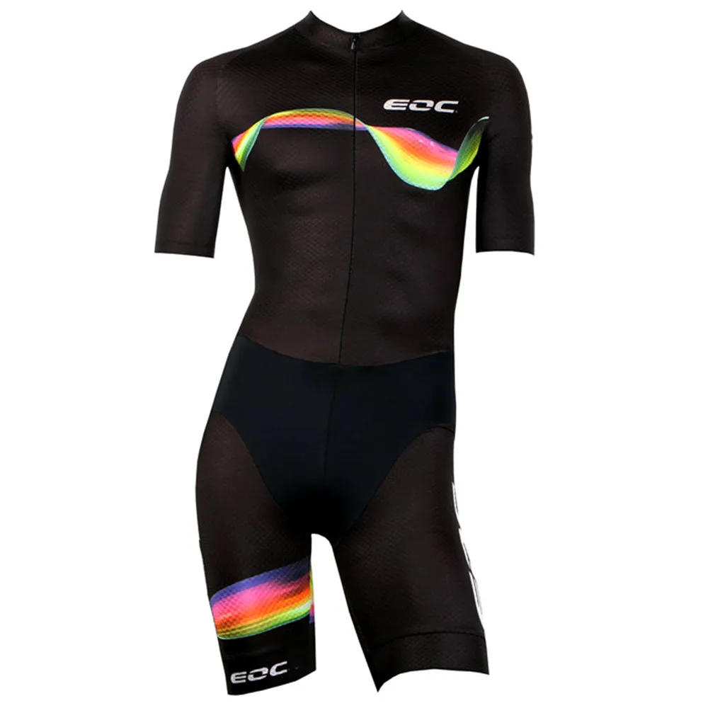 EOC Sport Inline Speed Skates Clothing Skating Race Speedsuit Men's Short Sleeve Colorful Tri Suit 인라인 스피드 스케이트 Ciclismo Sets 4