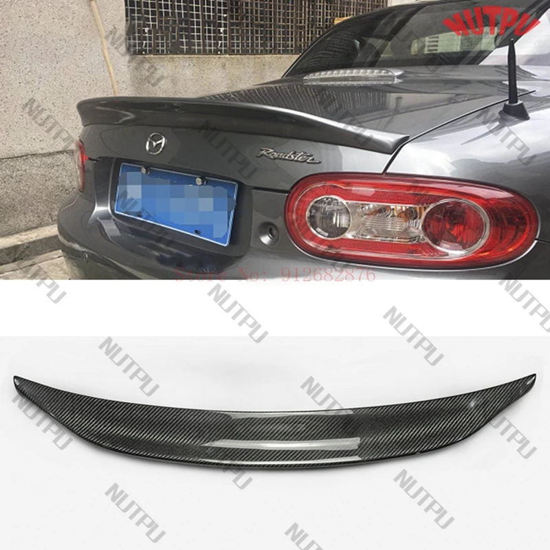 Для MX5 NC NCEC Roster Miata EPA Тип 3 2009-2015 углеродное волокно задний спойлер багажника хвост