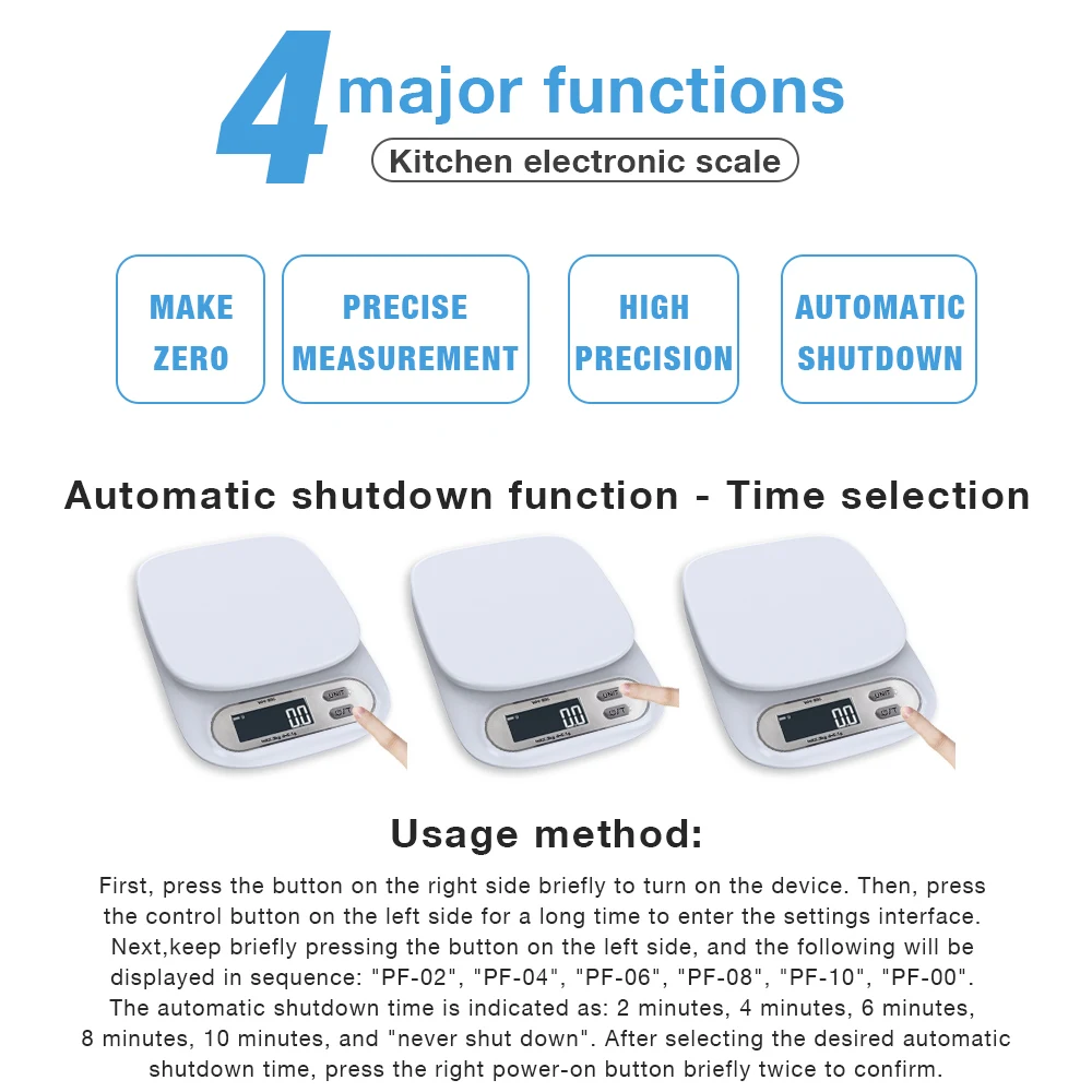 Weight Balance Kitchen Scale Multifunctional Digital Electronic Scale Kitchen
